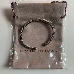 David Yurman Cable Classic Collection Bracelet with Yellow Gold